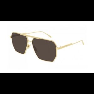 Bottega Veneta Minimalist BV1012S Sunglasses 005 - Gold unisex worn once